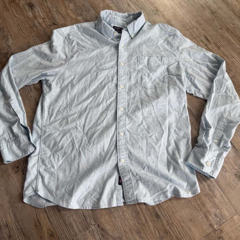 Faherty Brand Supima Cotton Button Down Shirt Light Blue Size L